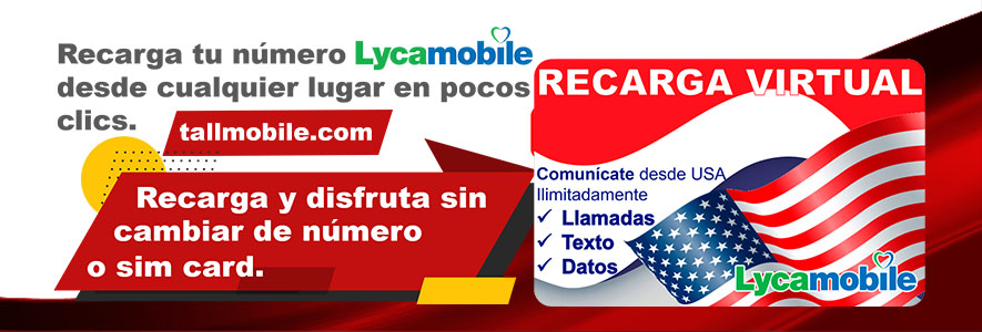 Planes de recarga Lycamobile